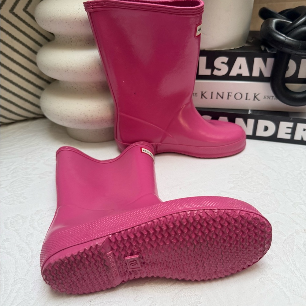 Hunter Pink Rain & Snow Boots Waterproof Mid-Calf - Picture 9 of 11